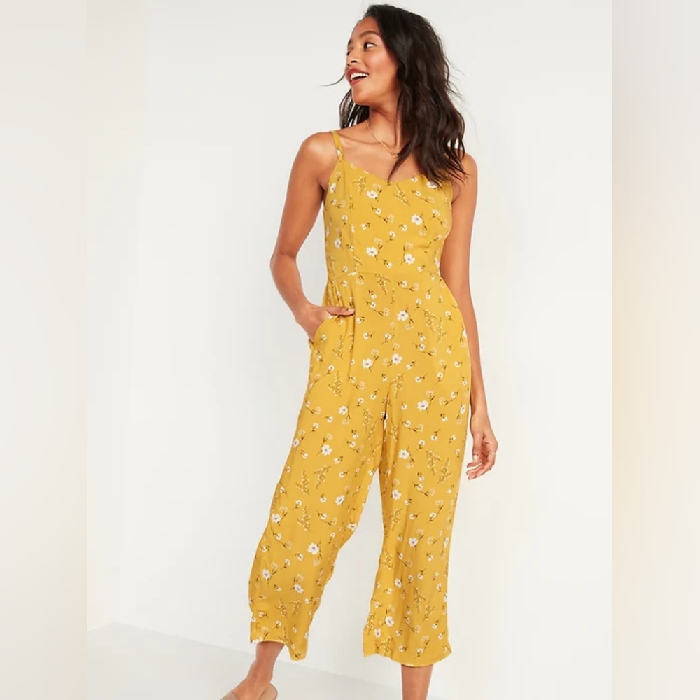 Floral-Print Jumpsuit